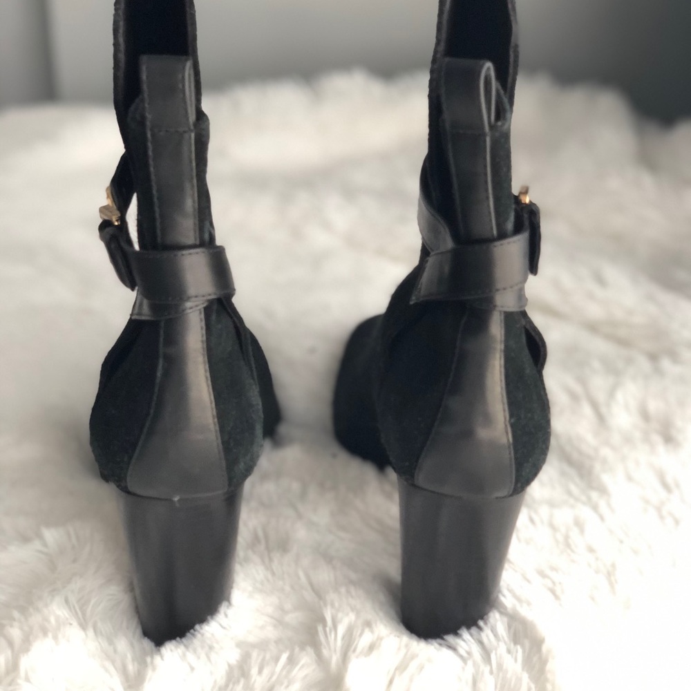 Tory Burch black suede ankle boots - Picture 4 of 9